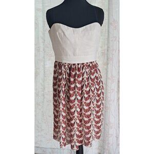 Fossil Sundress with Bird Print